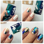 Transferfolie Spiegelchroomnailartnageldecoraties