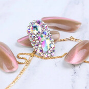 Kristallen Diamantennailart Decoratie 3D-Sieraden