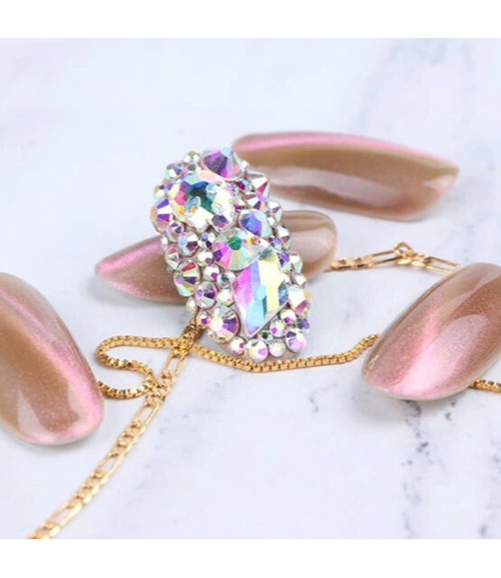 Kristallen Diamantennailart Decoratie 3D-Sieraden