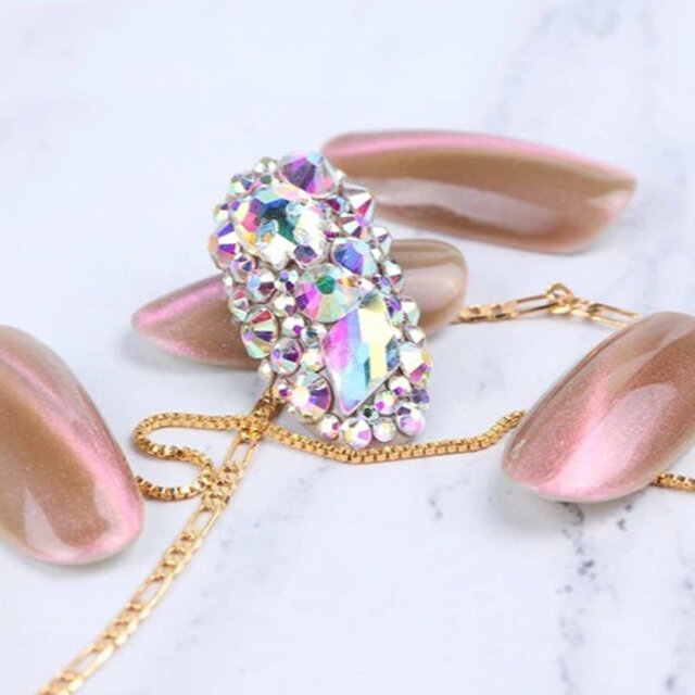 Kristallen diamanten | Nailart |  decoratie 3D-sieraden