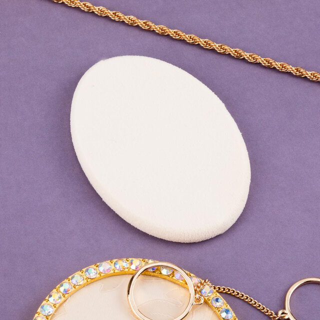 Spons voor ombre en make-up wit 7x5 cm 1 st nr. 4