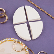 Spons voor ombre en make-up wit 7x5 cm 1 st nr. 4