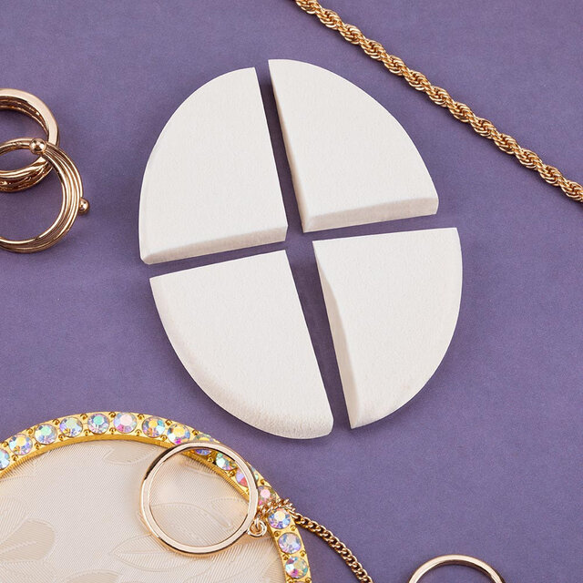 Spons voor ombre en make-up wit 7x5 cm 1 st nr. 4