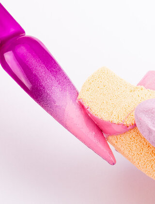 Spons voor ombre en make-up, oranje, 1 st, 8,5 cm nr. 14