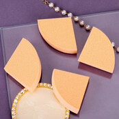 Spons voor ombre en make-up, oranje, 1 st, 8,5 cm nr. 14