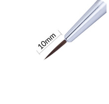 Witte Kunststof Nailart Penseel, Borstellengte 10 Mm,