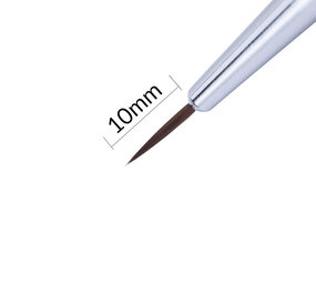 Molly Witte kunststof nailart penseel, borstellengte 10 mm, MollyLac Molly Witte kunststof nailart penseel, borstellengte 10 mm, MollyLac