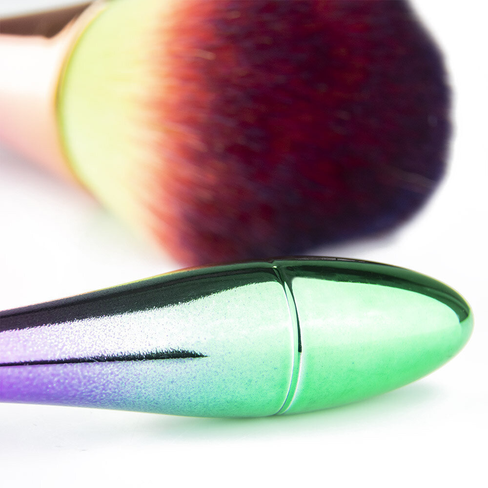 B. B. Cosmetics Nagelstofborstel met Regenbooghandvat voor Professionele Nailstyling