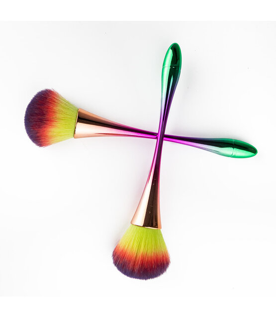 Nagelstofborstel Met Regenbooghandvat