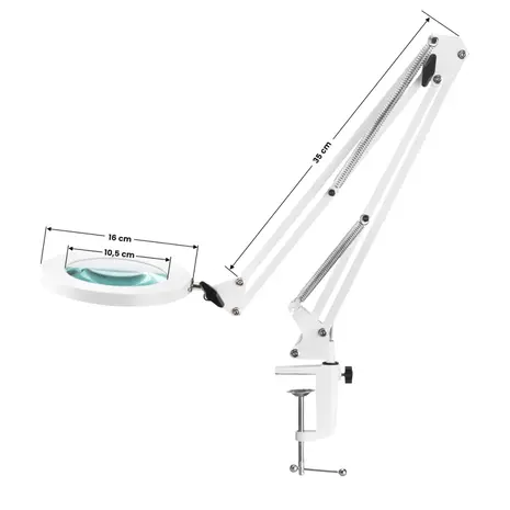 B. B. Cosmetics Glow 308 | USB | LED-loeplamp | Tafelklem