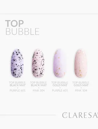 TOP COAT NO WIPEBUBBLE GOUD/ ZWART5G