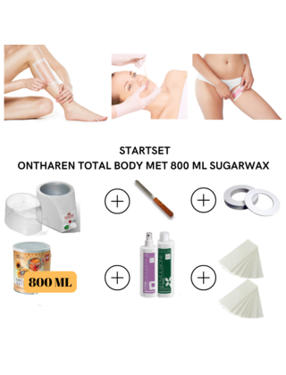 Sugar wax set 800  | stripwax | hypoallergeen ontharen