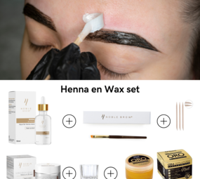 Beauty Box Cosmetics Hennabrow & Wax set Beauty Box Cosmetics Hennabrow & Wax set
