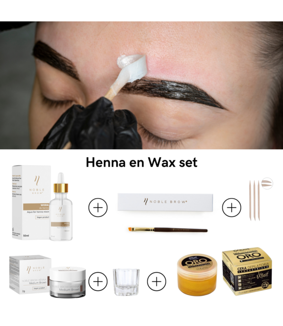Noble Hennabrow Wax & Henna Set – Complete Brow Kit