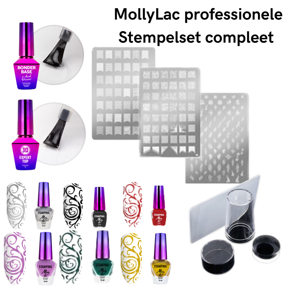 Molly  MollyLac professionele  Stempelset compleet Molly  MollyLac professionele  Stempelset compleet