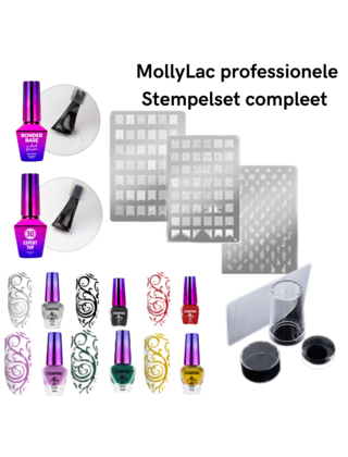 MollyLac professionele  Stempelset compleet