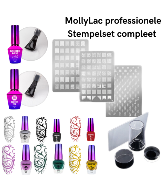 MollyLac professionele  Stempelset compleet