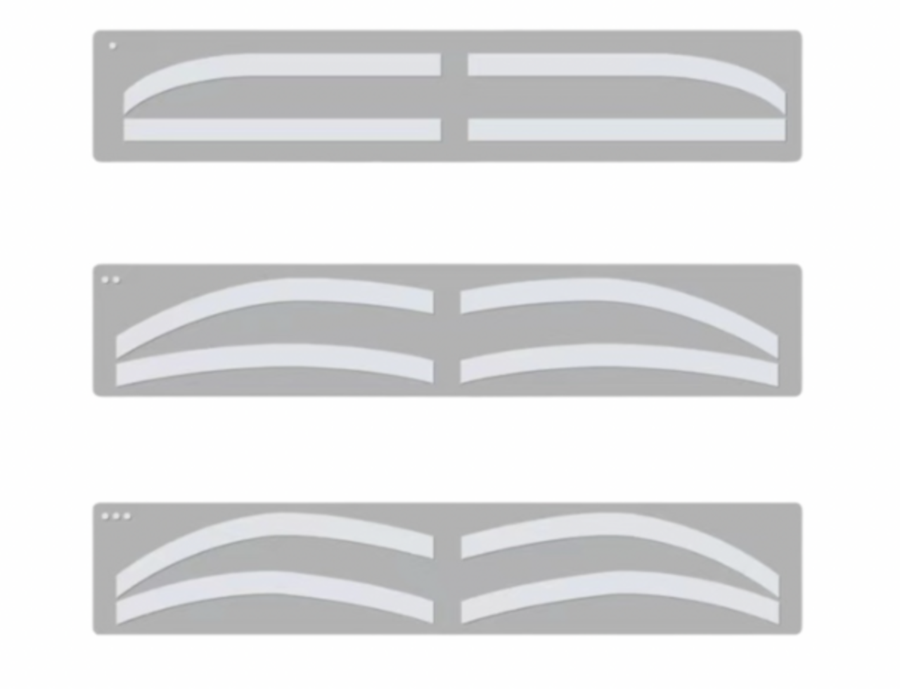 BROWTYCOON Transparante Airbrush Brow Stickers A | 6 paar BROWTYCOON Transparante Airbrush Brow Stickers A | 6 paar