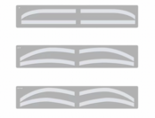 Transparante Airbrush Brow Stickers A | 6 paar