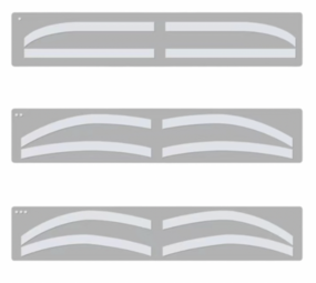 BROWTYCOON Transparante Airbrush Brow Stickers A | 6 paar BROWTYCOON Transparante Airbrush Brow Stickers A | 6 paar
