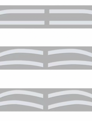 AIRBRUSH BROW STICKERS