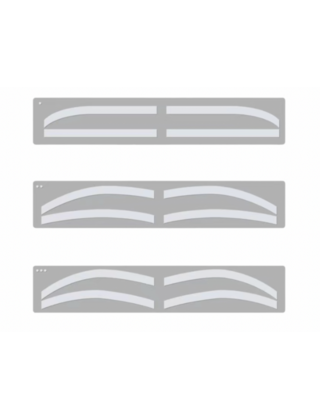 Transparante Airbrush Brow Stickers A | 6 paar