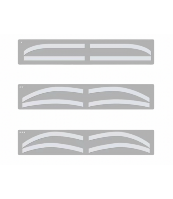 Transparante Airbrush Brow Stickers A | 6 paar