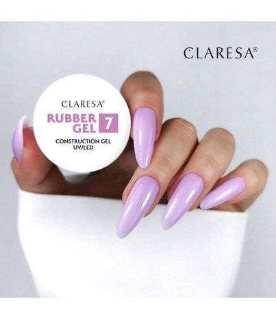 CLARESA Claresa Rubber Gel 7 Soft Lilac 12gr. CLARESA Claresa Rubber Gel 7 Soft Lilac 12gr.