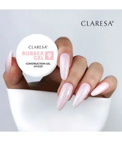 CLARESA Claresa Rubber Gel 9 Sparkle Pink 12gr. CLARESA Claresa Rubber Gel 9 Sparkle Pink 12gr.