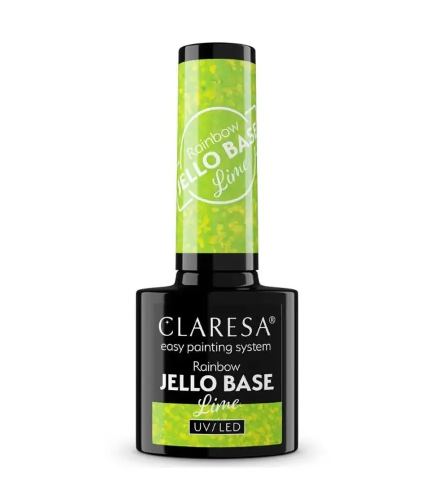 CLARESA  Gel Polish Claresa Rainbow Jello Base Coat LIME 5ml CLARESA  Gel Polish Claresa Rainbow Jello Base Coat LIME 5ml