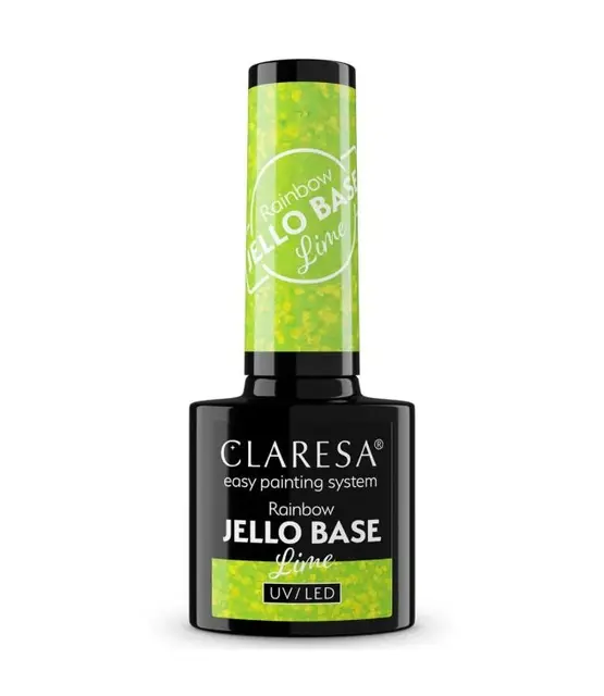 Gel Polish Claresa Rainbow Jello Base Coat LIME 5ml