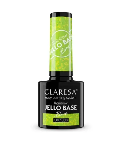 CLARESA  Gel Polish Claresa Rainbow Jello Base Coat LIME 5ml CLARESA  Gel Polish Claresa Rainbow Jello Base Coat LIME 5ml