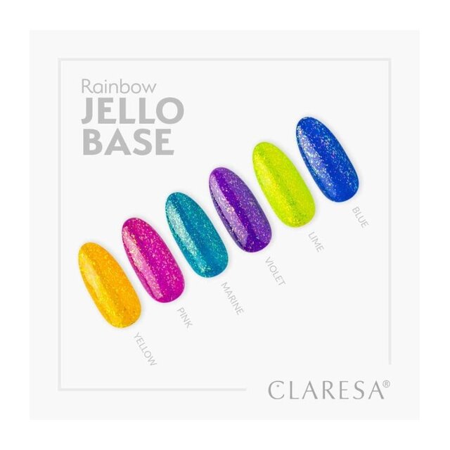 Gel Polish Claresa Rainbow Jello Base Coat MARINE 5ml
