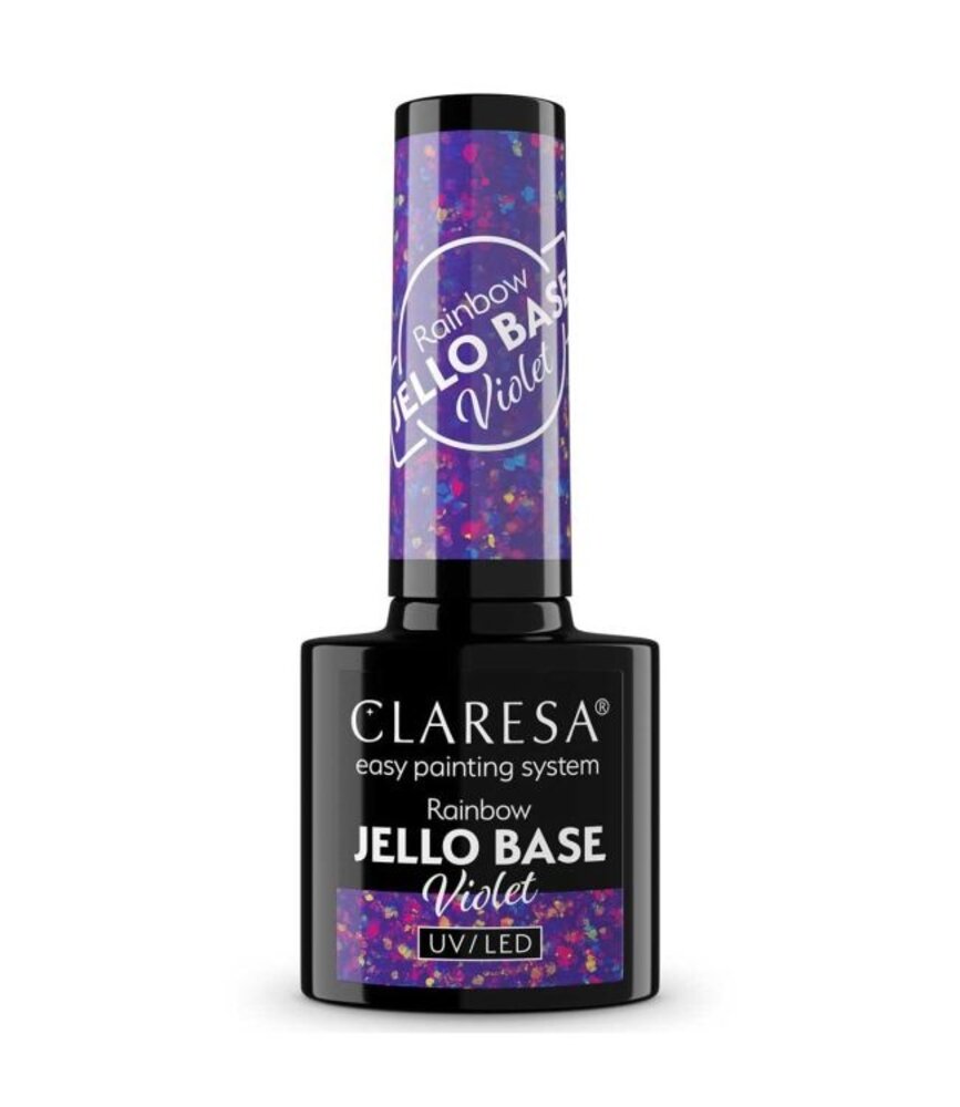 CLARESA  Gel Polish Claresa Rainbow Jello Base Coat VIOLET 5ml CLARESA  Gel Polish Claresa Rainbow Jello Base Coat VIOLET 5ml