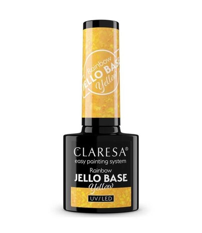 CLARESA  Gel Polish Claresa Rainbow Jello Base Coat YELLOW 5ml