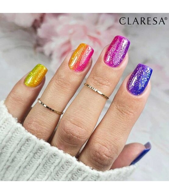 Gel Polish Claresa Rainbow Jello Base Coat YELLOW 5ml