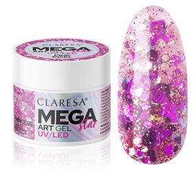 CLARESA Claresa Megastar Pink Pixel UV/LED Art Gel 10gr. CLARESA Claresa Megastar Pink Pixel UV/LED Art Gel 10gr.