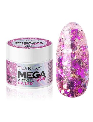 Claresa Megastar Pink Pixel UV/LED Art Gel 10gr.