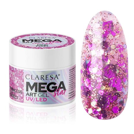 CLARESA Claresa Megastar Pink Pixel UV/LED Art Gel 10gr.