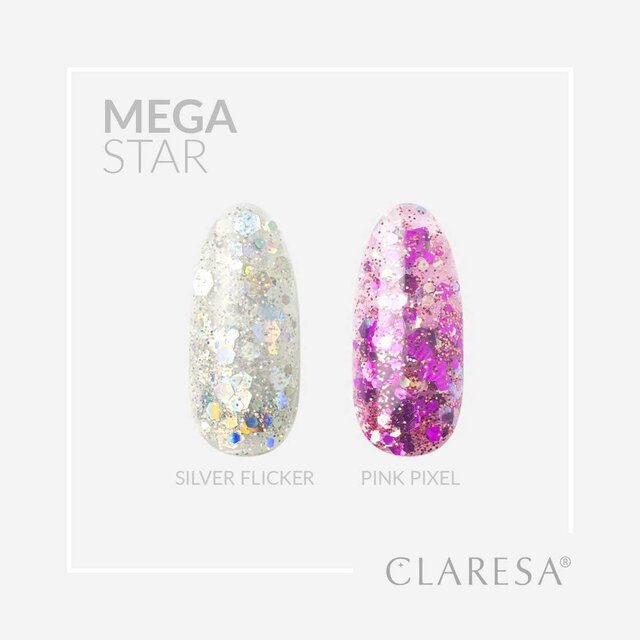 Claresa Megastar Pink Pixel UV/LED Art Gel 10gr.