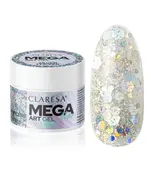 Claresa Megastar Silver Flicker UV/LED Art Gel 10gr.