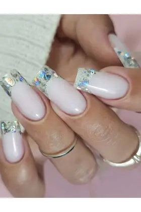 Megastar Silver Flicker Uv/Led Art Gel 10Gr.