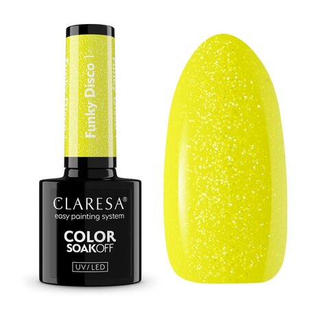 CLARESA Claresa FUNKY DISCO 1 Yellow Groove Gel Nail Polish 5 g (Limited Collection) CLARESA Claresa FUNKY DISCO 1 Yellow Groove Gel Nail Polish 5 g (Limited Collection)