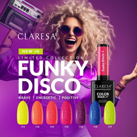 CLARESA Claresa FUNKY DISCO 1 Yellow Groove Gel Nail Polish 5 g (Limited Collection) CLARESA Claresa FUNKY DISCO 1 Yellow Groove Gel Nail Polish 5 g (Limited Collection)