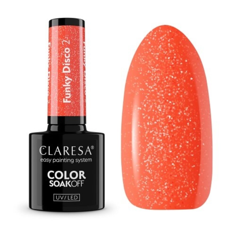 CLARESA Claresa FUNKY DISCO 2 Orange Pop Gel Nail Polish 5 g (Limited Collection) CLARESA Claresa FUNKY DISCO 2 Orange Pop Gel Nail Polish 5 g (Limited Collection)
