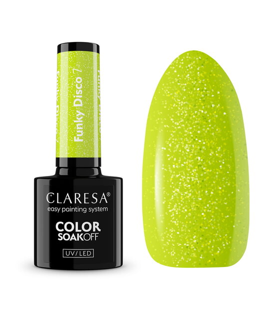 Claresa UV/LED Gellak 5ml Funky Disco 7 LIME LIGHT