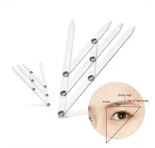 Browlineaal gebogen, voor symetrische wenkbrauwen