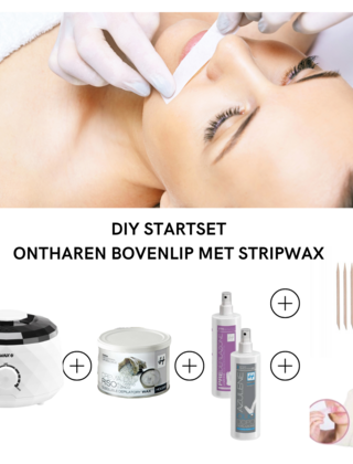 Startset Ontharen Bovenlip met Stripwax