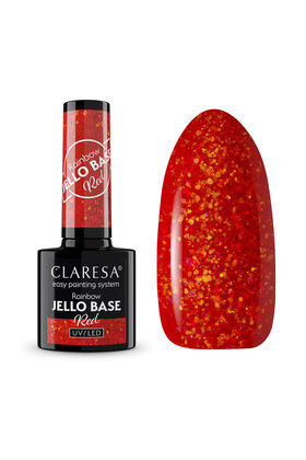 Gel Polish Claresa Rainbow Jello Base Coat RED