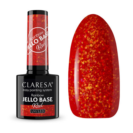 CLARESA Gel Polish Claresa Rainbow Jello Base Coat RED